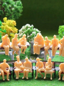 คนนั่ง สเกล 1:48 คละแบบ 48 ตัว (ไม่เพ้นท์สี)