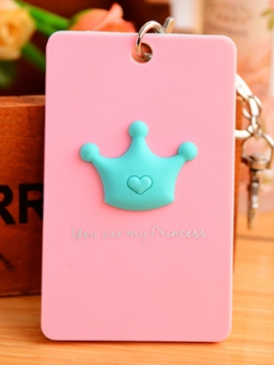 ที่ใส่คีย์การ์ดมีพวงกุญแจ มงกุฎ