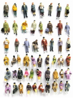 คนยุโรป (สเกล 1:87) คละแบบ / 100 คน