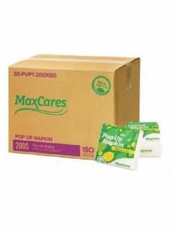 กระดาษเช็ดปาก ป๊อปอัพ Maxcares