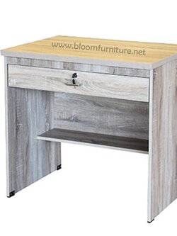 โต๊ะทำงานพร้อมลิ้นชัก ขนาด 80*60*75 ซม. (ผลิตได้ 4 สี)