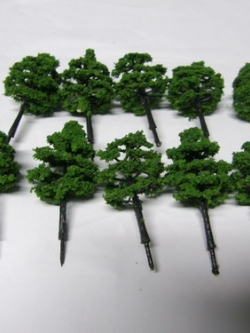 ต้นไม้ สเกล 1:250 สูง 5 ซ.ม. / ชุด 10 ต้น
