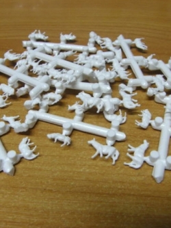 แกะ สีขาว คละแบบ (สเกล 1:87) / ชุด 60 ตัว (เกรดพรีเมี่ยม)