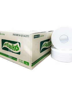 กระดาษชำระม้วนใหญ่ CariePluz Green Virgin