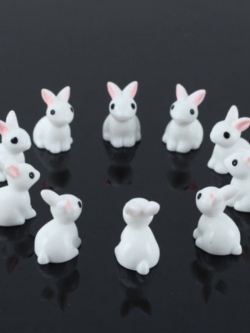กระต่ายขาวจิ๋ว ชุด 10 ตัว