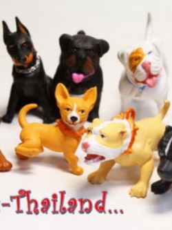 โมเดลสุนัขจิ๋ว Hood Hound Series - 1 ครบชุด 12 ตัว
