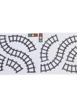 แผ่นชิ้นส่วนสร้างทางโค้งรางรถไฟ (curve railway) / แผ่น