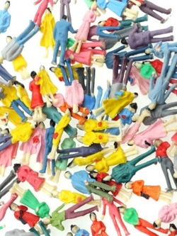 คน สเกล 1:87 คละแบบ / 100 ตัว