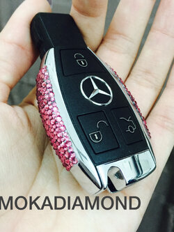 งานติดเพชรกุญแจ Mercedes Benz