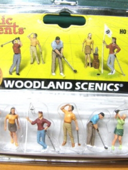 โมเดลชุดนักกอล์ฟ 7 ชิ้น สเกล 1:87 (Woodland)