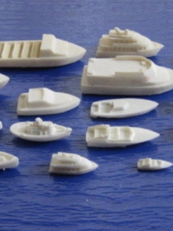 เรือชนิดต่างๆ สเกล 1:87 ชุด 17 ลำ