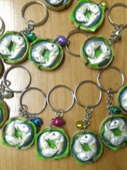 พวงกุญแจปลาทูเข่ง มีกระดิ่ง 50 ชิ้น