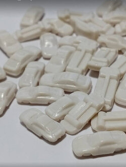 สเกล 1:300 รถจิ๋ว สีขาว 50 คัน