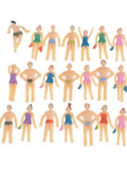 คน สเกล 1:75 เดินชายหาด คละแบบ / 20 ตัว