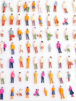 คน สเกล 1:100 คละแบบ / 100 ตัว