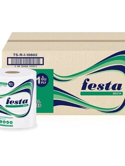 กระดาษชำระม้วนใหญ่ จัมโบ้โรล 1 ชั้น Festa Besta savy