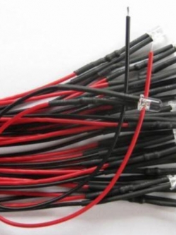 ชุดหลอดไฟ 5 ม.ม. 12 โวลต์ พร้อมสาย 10 ชุด