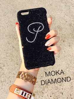 iPhone case with sparkle diamond