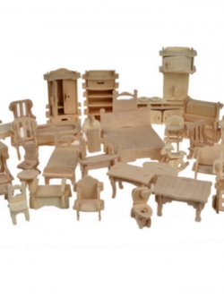 เฟอร์ไม้ 34 ชิ้น DIY