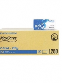 กระดาษเช็ดมือ หนา 2 ชั้น Maxcares
