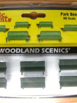 ม้านั่งยาว สเกล 1:87 ชุด 6 ตัว (Woodland)