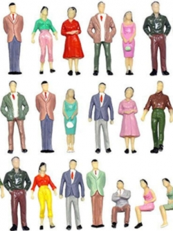 คน สเกล 1:150 คละแบบ / 50 ตัว (ABS)