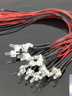 ชุด LED 2 ม.ม. 12 โวลต์ พร้อมสาย 10 ชุด