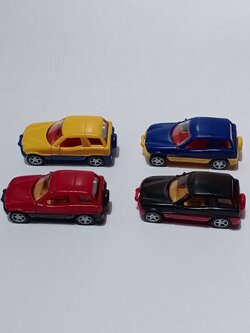 Model Car รวมรถ ชุด 4 คัน สเกล 1:87 (HO scale) Kinder Surprise Egg เยอรมัน