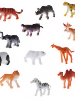 สัตว์ป่า (Wild animals) / ชุด 12 ตัว