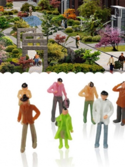 คน สเกล 1:100 คละแบบ 10 ตัว