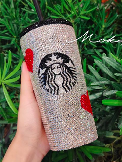 แก้วสตาร์บัคติดเพชร 12 oz.