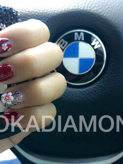 งานติดเพชรกุญแจ BMW