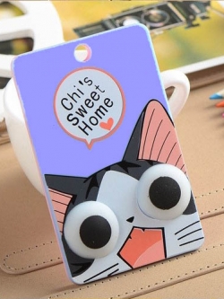 ที่ใส่คีย์การ์ดมีพวงกุญแจ แมวจี้