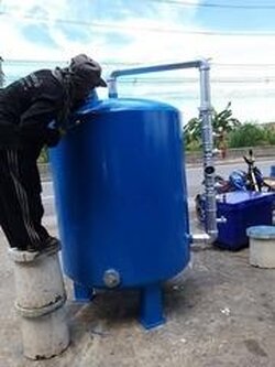 ถังกรองสนิมเหล็ก46นิ้ว