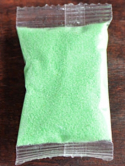 ทรายสี สีเขียวอ่อน ขนาด 25 กรัม
