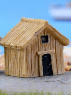 บ้านเรซิ่นเล็ก สีน้ำตาลอ่อน