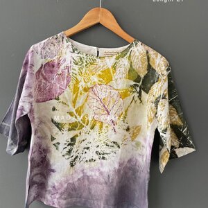 เสื้อผ้าลินิน eco-print