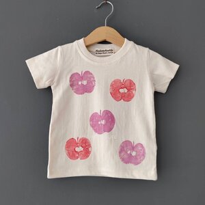 เสื้อยืดเด็กพิมพ์ลายแอปเปิ้ล Size: 80 90 100 110 120 130 140