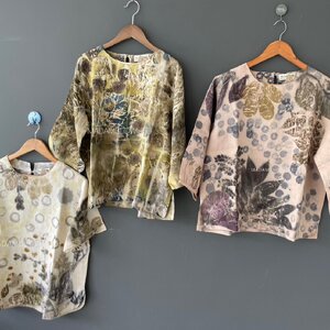 เสื้อลินิน ECO Print Size อก 44 นิ้ว
