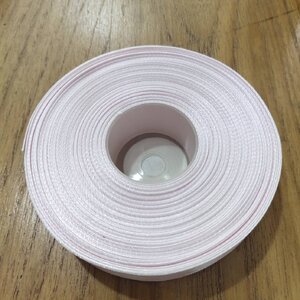 ริ้บบิ้นซาติน หน้ากว้าง25mm สีสีม่วงอ่อน 5 หลา