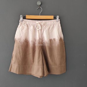 กางเกงขาสั้น Size: S M L XL 2XL มัดย้อมสีน้ำตาลทูโทน