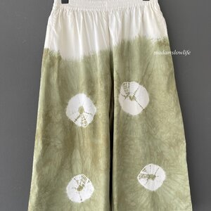 กางเกง5ส่วน ผ้าคอตตอนมัดย้อมสีปลอดสารพิษ มี 2 ขนาด