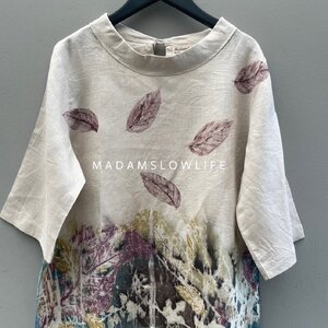 เสื้อผ้าลินิน eco-print