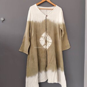 เสื้อคลุมมัดย้อมสีเขียว Size: F