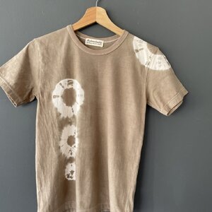 เสื้อยืดคอตตอน มัดย้อม สีน้ำตาล มีSize:XS,S,M,L,XL,2XL