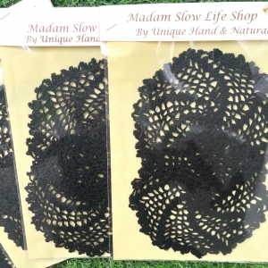 ที่รองแก้ว รองแจกัน ประดับโครเชต์ Crochet S13B