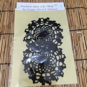 ที่รองแก้ว รองแจกัน ประดับโครเชต์ Crochet S8B