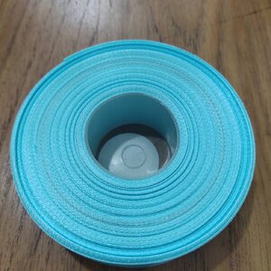 ริ้บบิ้นซาติน หน้ากว้าง25mm สีฟ้าเข้ม 5 หลา