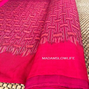ผ้าฝ้ายทอมือ Cotton Fabric Hand Weaved ขนาด 97cm*100cm Hand made