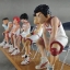 SlamDunk 5ตัว นั่งเก้าอี้ ชุดขาว